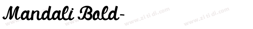 Mandali Bold字体转换